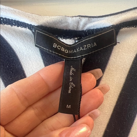 BCBGMaxAzria Black and White Asymmetrical Dress - Picture 2 of 4